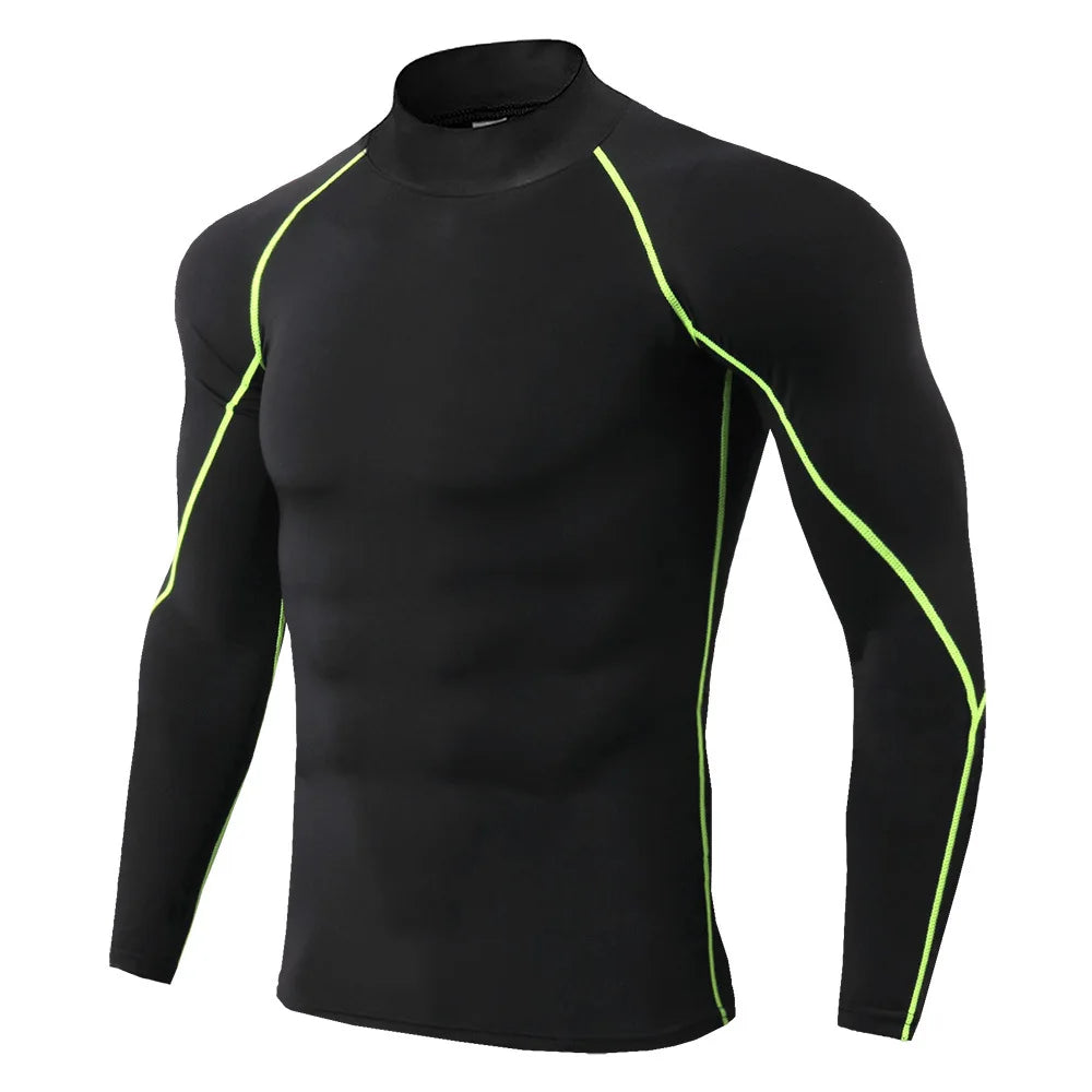 Men's Quick Dry Sport T-Shirt | Long Sleeve Compression Gym Rashguard